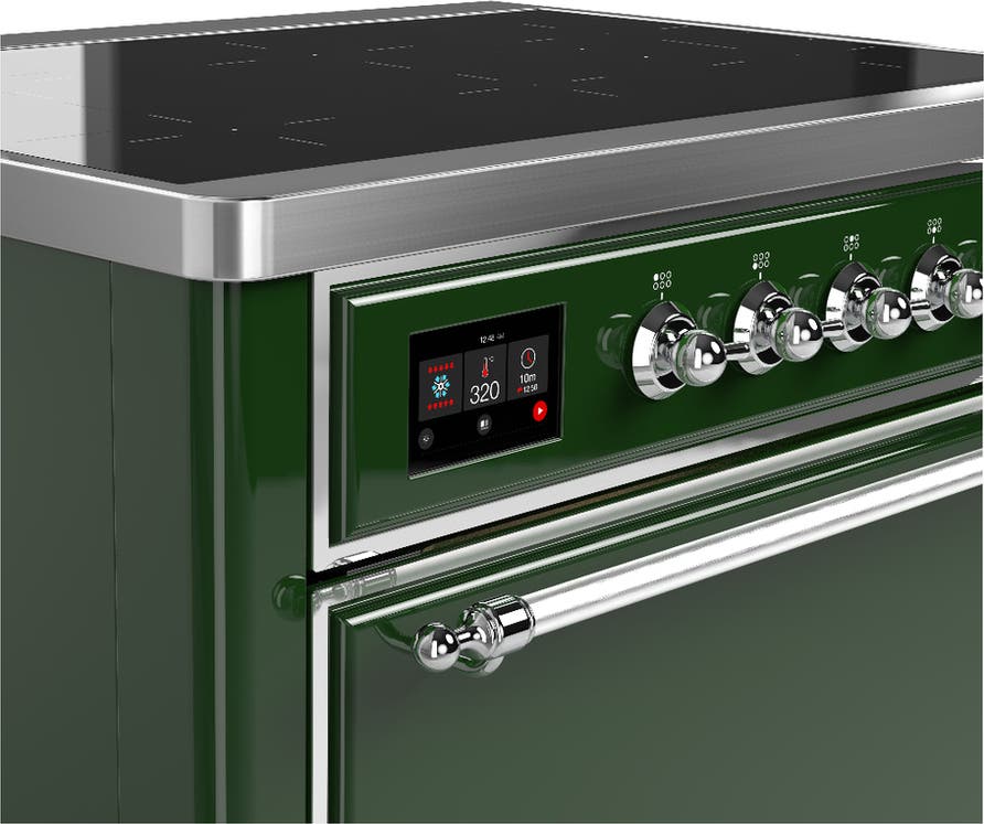 Ilve UMIB36QNR3EGC Emerald Green With Chrome Trim