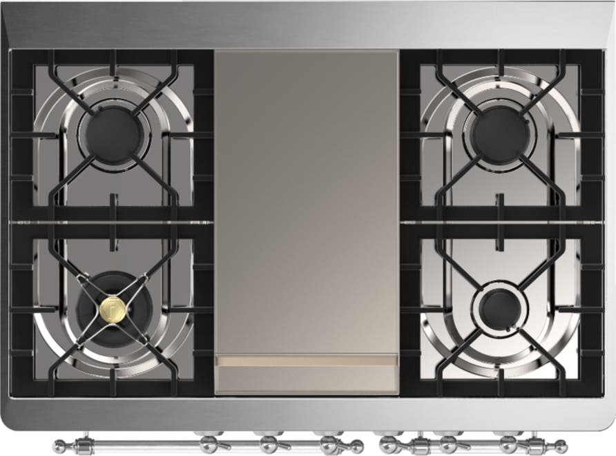 Ilve UMD40FNR3WHCLP White With Chrome Trim, Liquid Propane