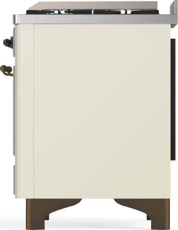 Ilve UMD40FQNR3AWB Antique White With Burnished Trim, Natural Gas