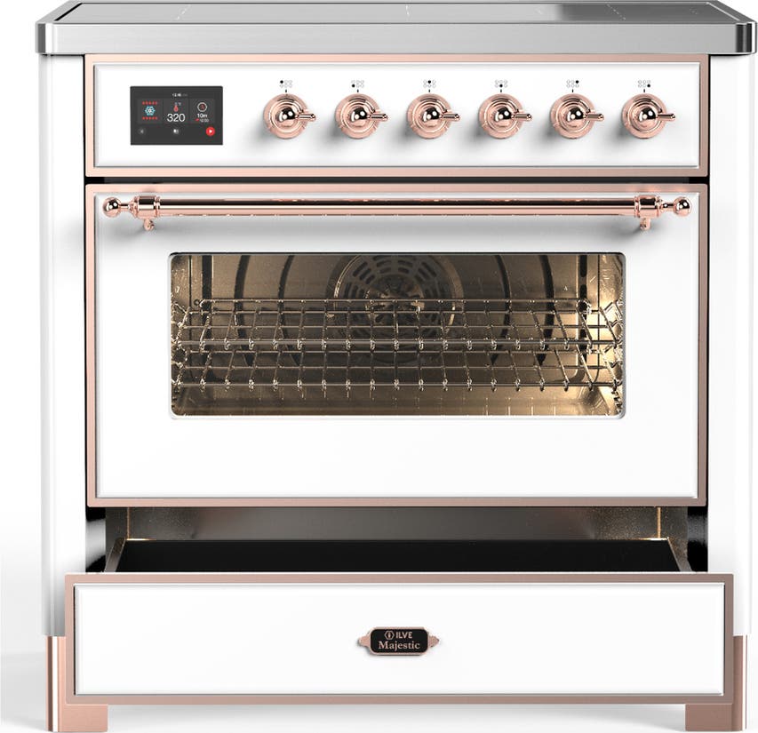 Ilve UMIB36NR3WHP White With Copper Trim
