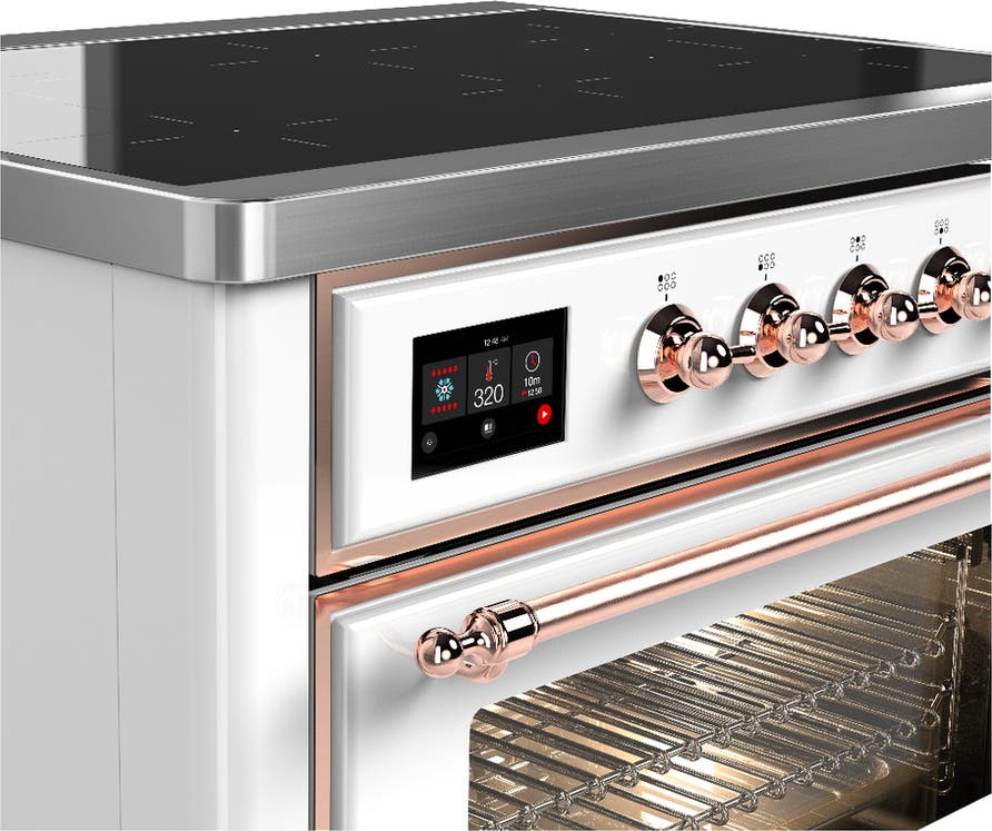 Ilve UMIB36NR3WHP White With Copper Trim