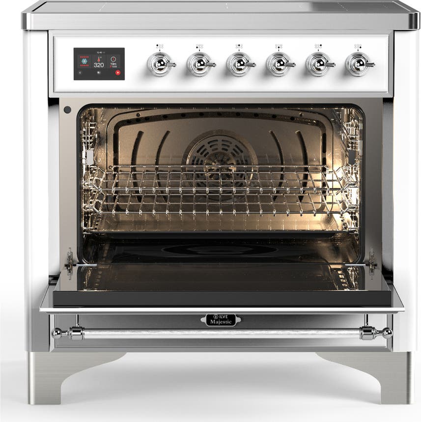 Ilve UMIB36NR3WHC White With Chrome Trim
