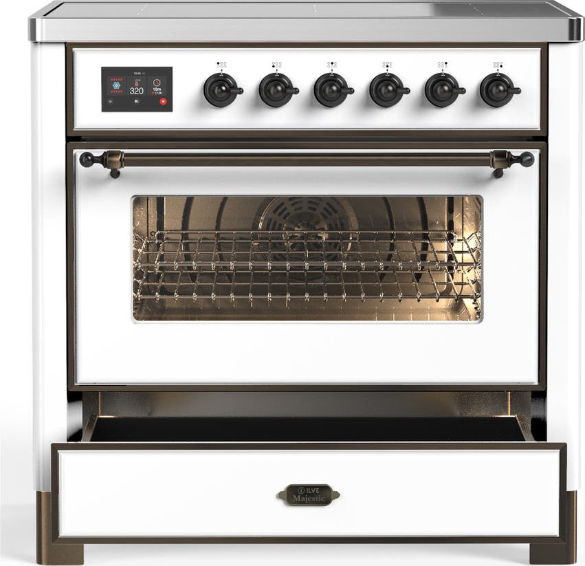 Ilve UMIB36NR3WHB White With Burnished Trim