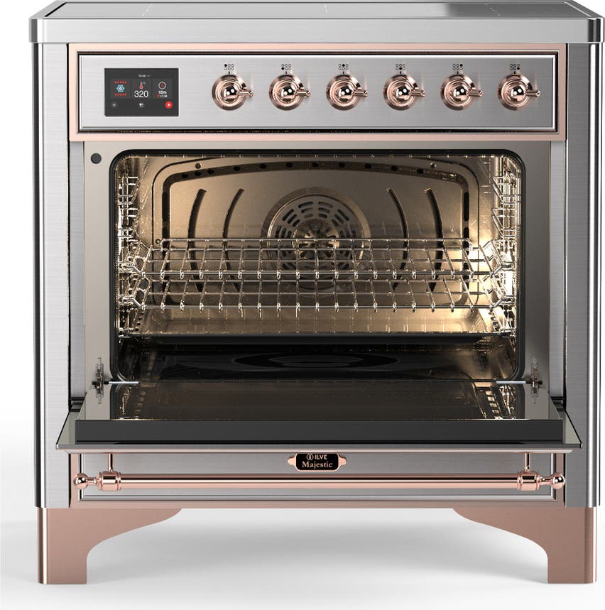 Ilve UMIB36NR3SSP Stainless Steel With Copper Trim