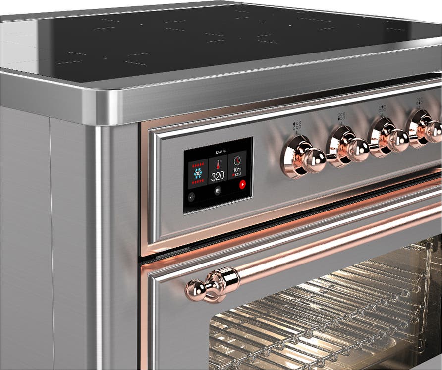 Ilve UMIB36NR3SSP Stainless Steel With Copper Trim