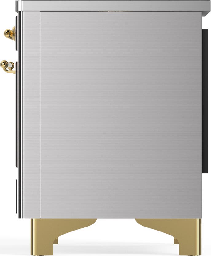 Ilve UMIB36NR3SSG Stainless Steel With Brass Trim