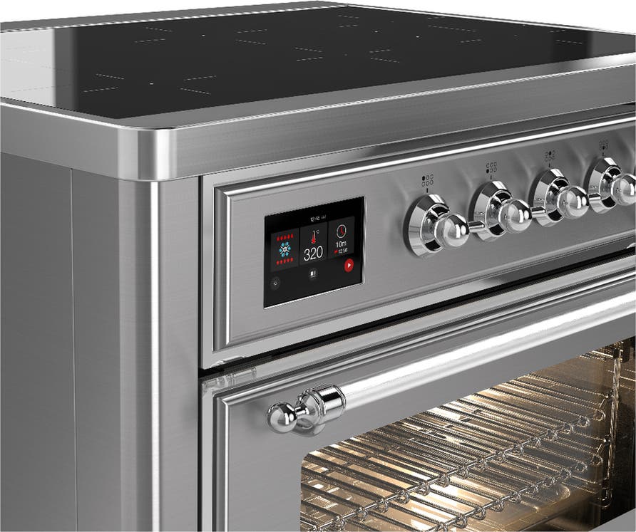 Ilve UMIB36NR3SSC Stainless Steel With Chrome Trim