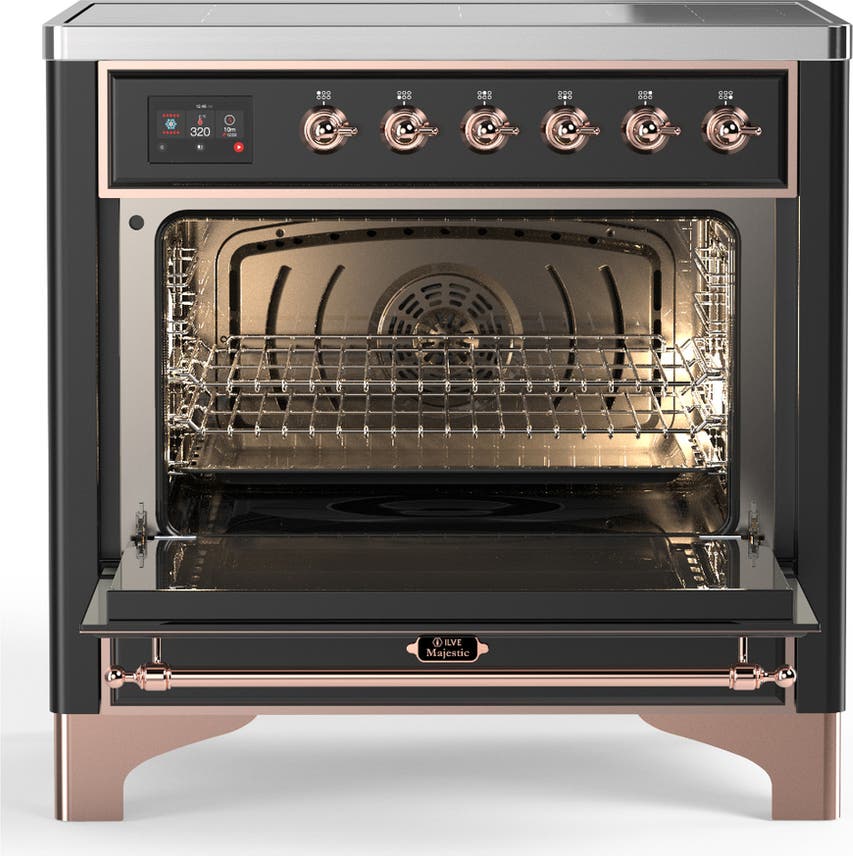 Ilve UMIB36NR3MGP Matte Graphite With Copper Trim
