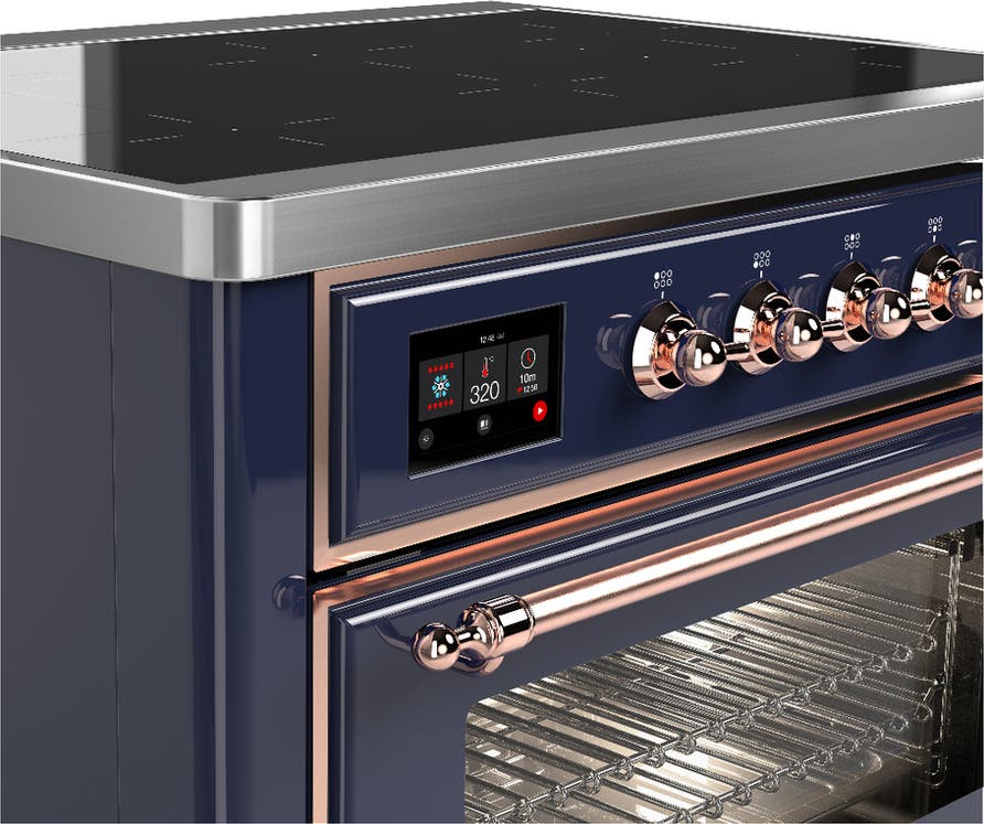 Ilve UMIB36NR3MBP Midnight Blue With Copper Trim