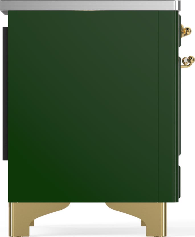 Ilve UMIB36NR3EGG Emerald Green With Brass Trim