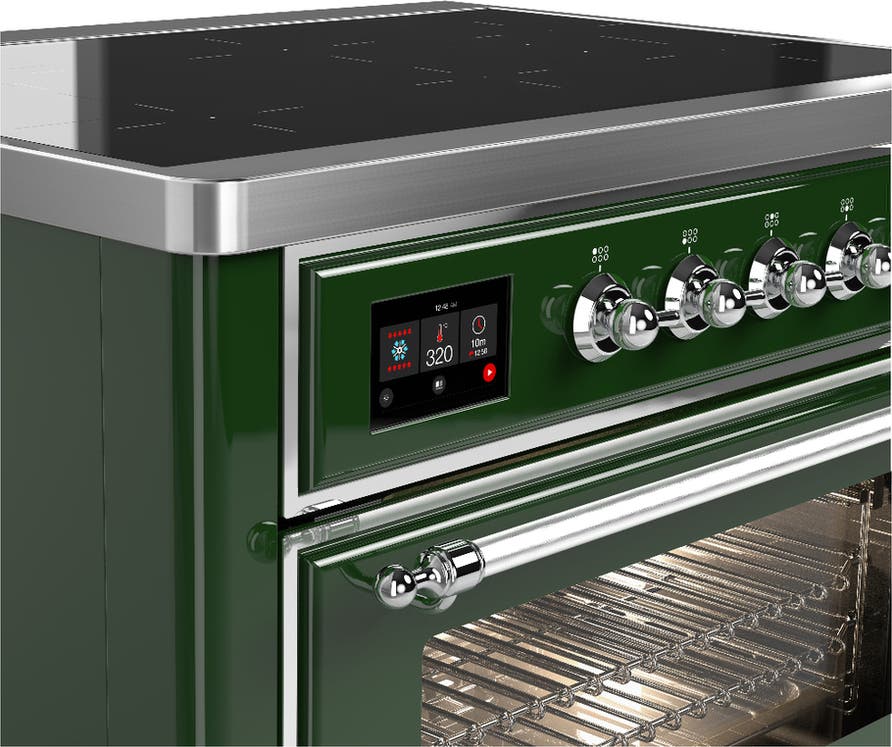 Ilve UMIB36NR3EGC Emerald Green With Chrome Trim