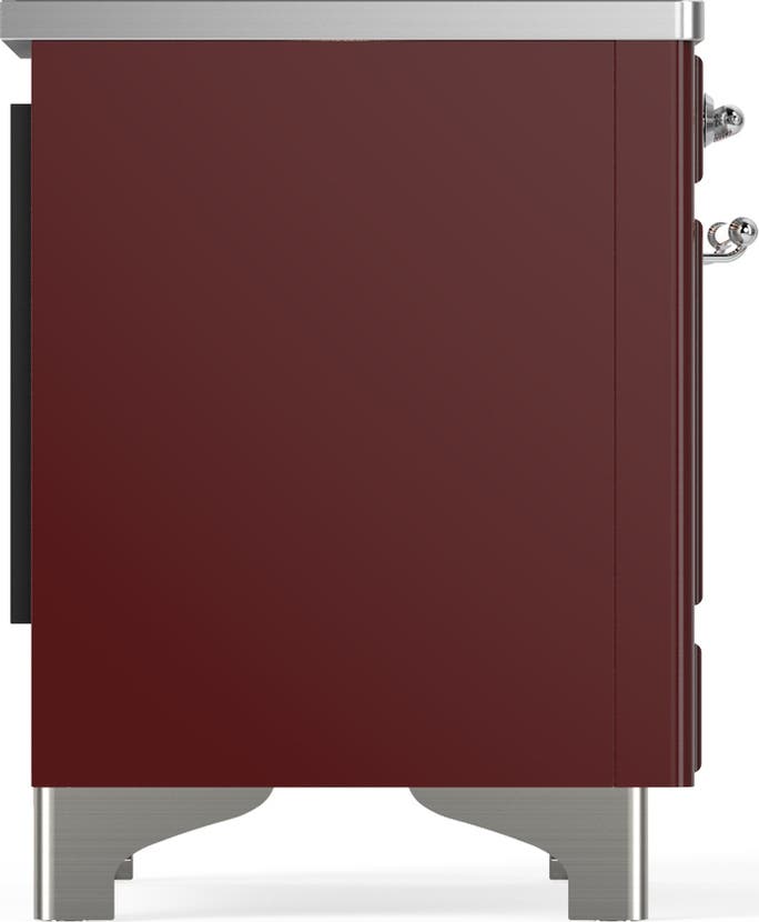 Ilve UMIB36NR3BUC Burgundy With Chrome Trim