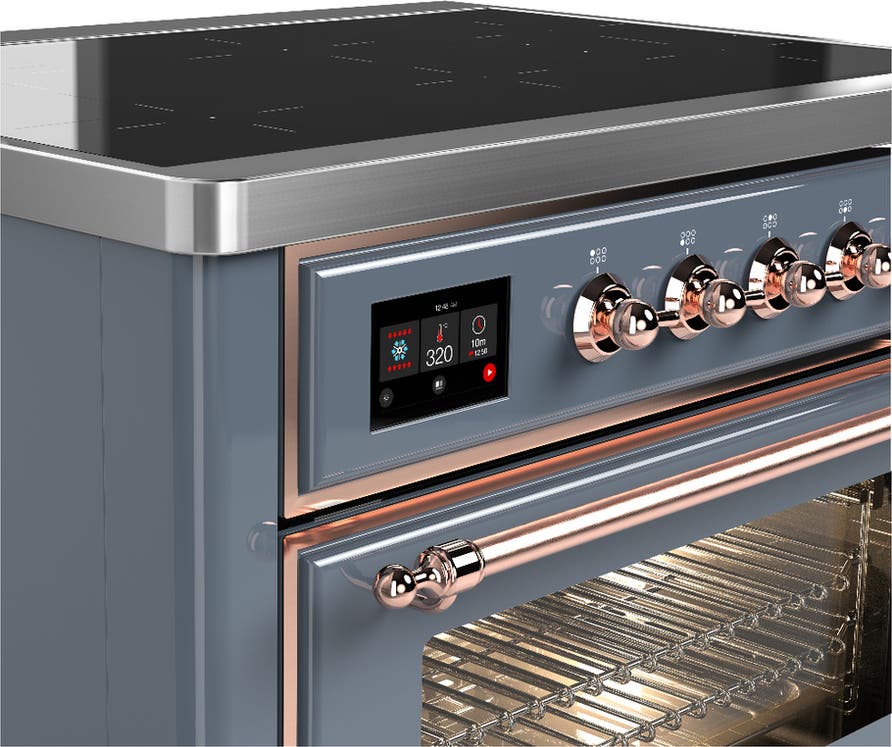 Ilve UMIB36NR3BGP Blue Grey With Copper Trim