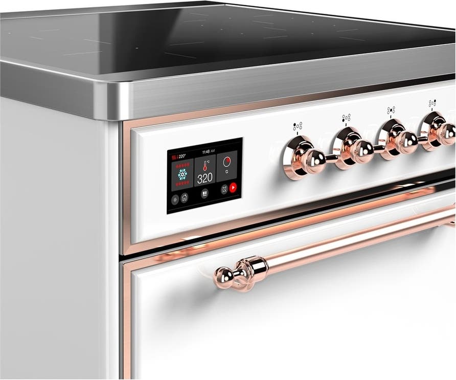 Ilve UMIB30QNR3WHP White With Copper Trim