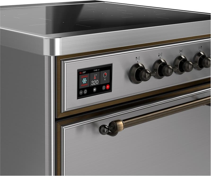 Ilve UMIB30QNR3SSB Stainless Steel With Burnished Trim