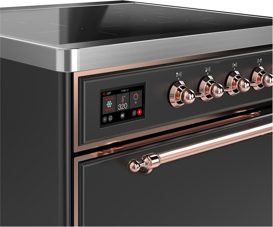 Ilve UMIB30QNR3MGP Matte Graphite With Copper Trim