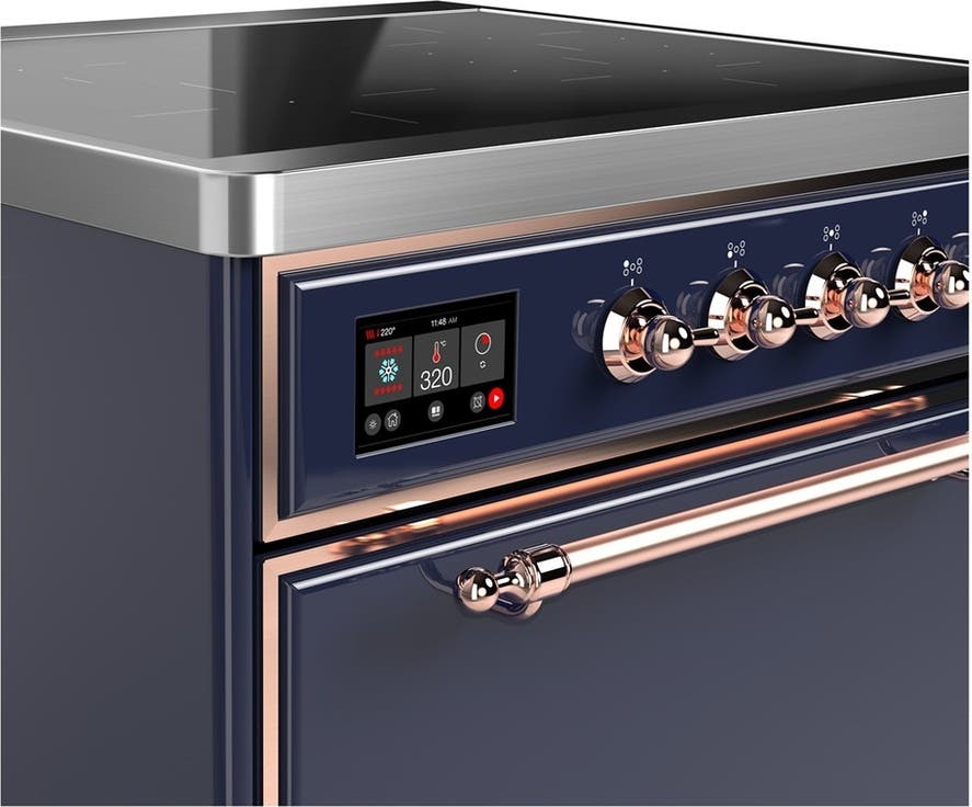 Ilve UMIB30QNR3MBP Midnight Blue With Copper Trim