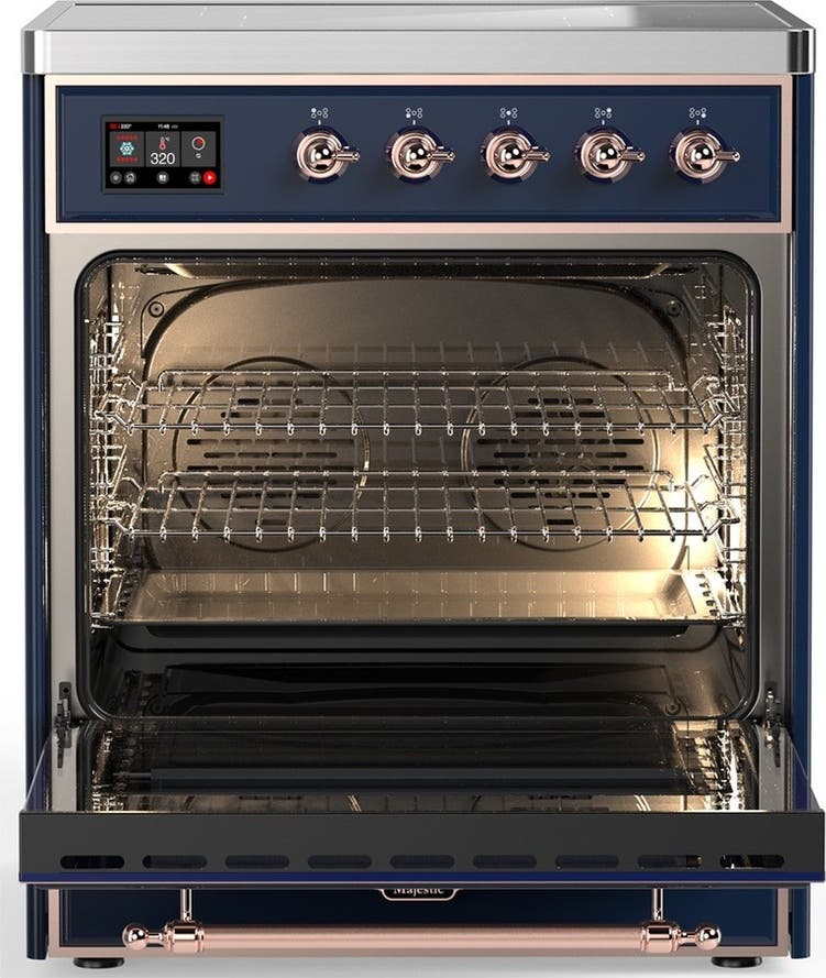 Ilve UMIB30QNR3MBP Midnight Blue With Copper Trim