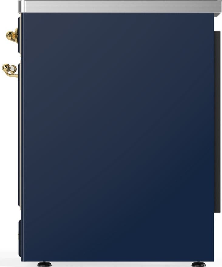Ilve UMIB30QNR3MBG Midnight Blue With Brass Trim