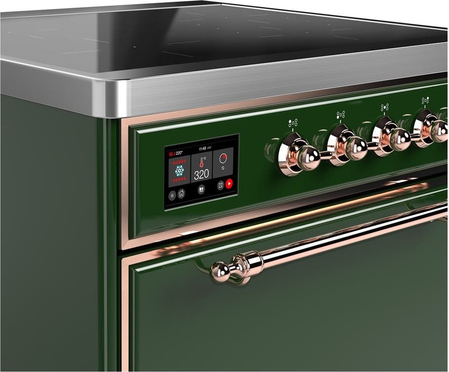 Ilve UMIB30QNR3EGP Emerald Green With Copper Trim