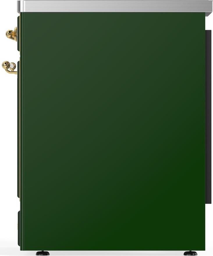 Ilve UMIB30QNR3EGG Emerald Green With Brass Trim