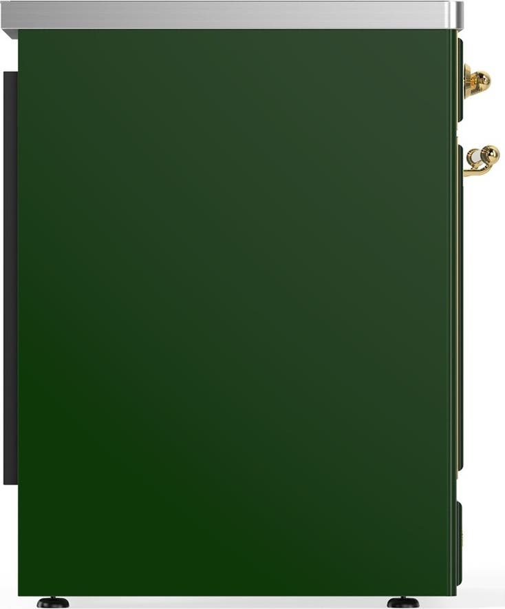 Ilve UMIB30QNR3EGG Emerald Green With Brass Trim