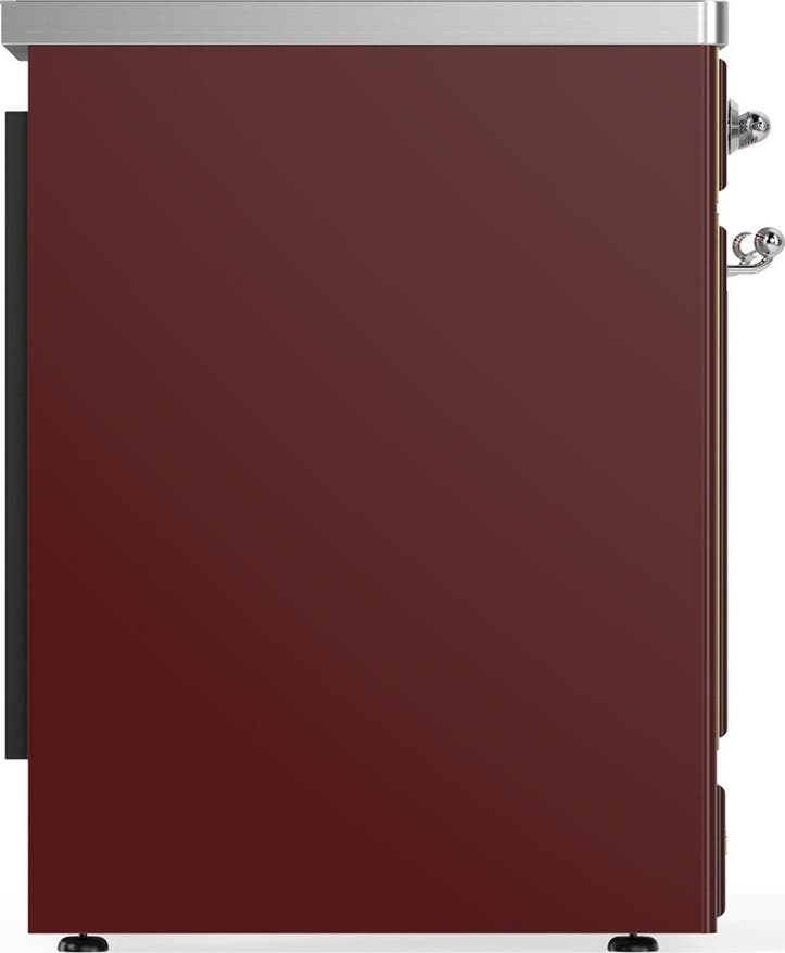 Ilve UMIB30QNR3BUC Burgundy With Chrome Trim
