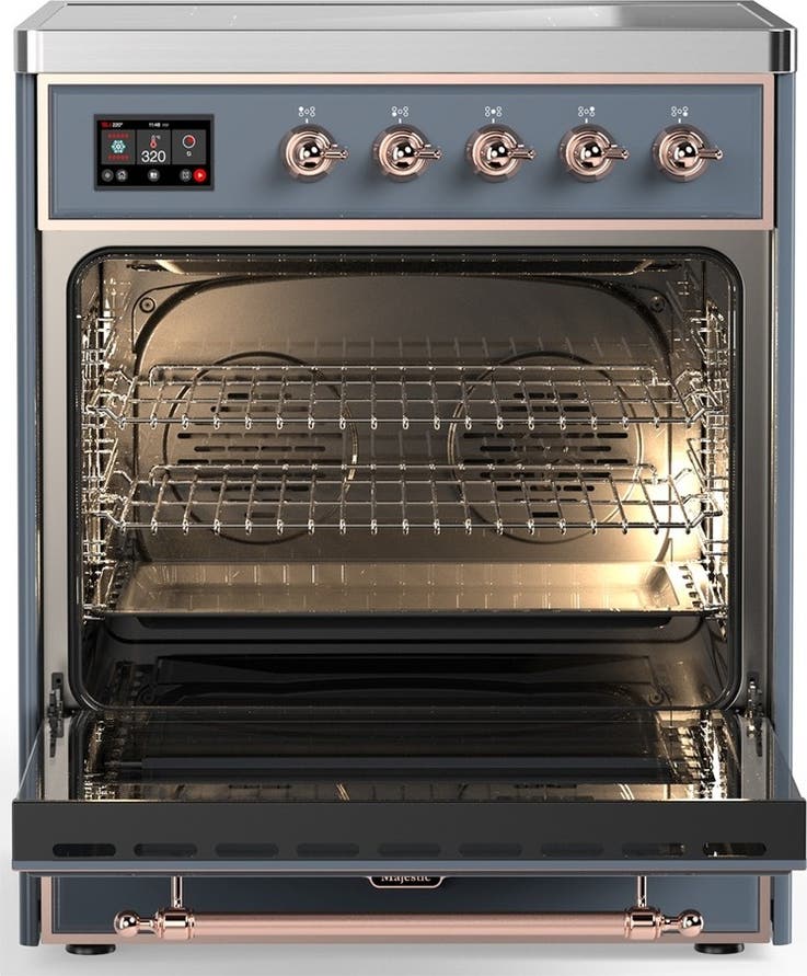 Ilve UMIB30QNR3BGP Blue Grey With Copper Trim