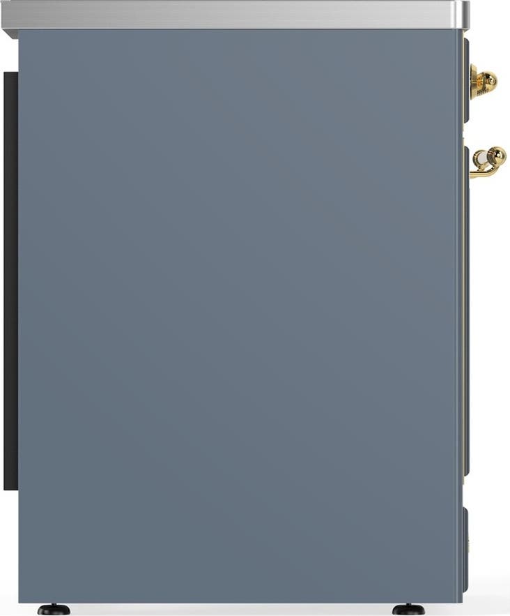 Ilve UMIB30QNR3BGG Blue Grey With Brass Trim