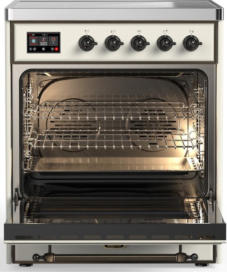 Ilve UMIB30QNR3AWB Antique White With Burnished Trim