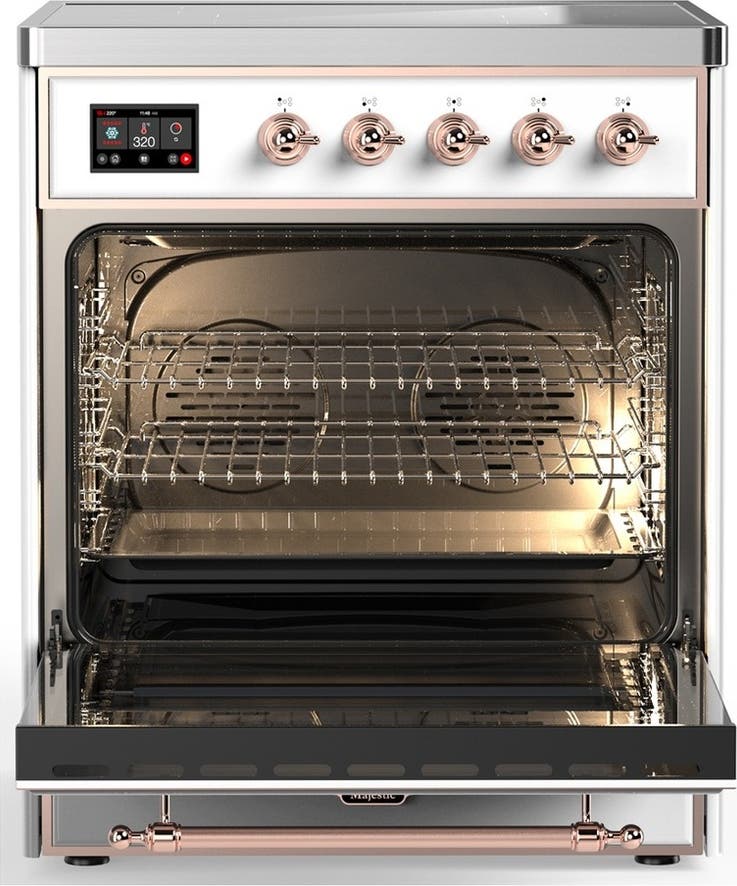 Ilve UMIB30NR3WHP White With Copper Trim
