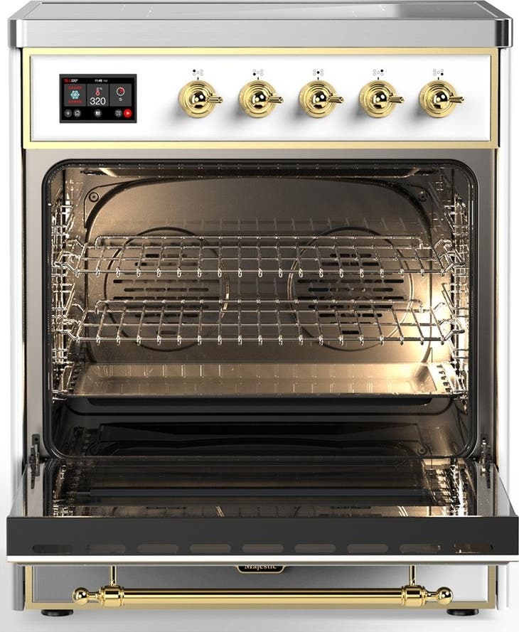 Ilve UMIB30NR3WHG White With Brass Trim