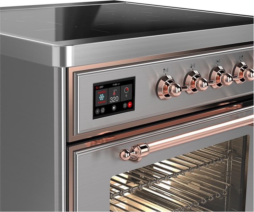 Ilve UMIB30NR3SSP Stainless Steel With Copper Trim