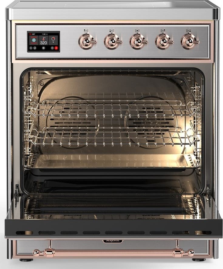 Ilve UMIB30NR3SSP Stainless Steel With Copper Trim