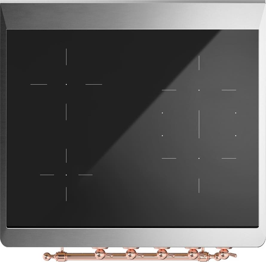 Ilve UMIB30NR3SSP Stainless Steel With Copper Trim