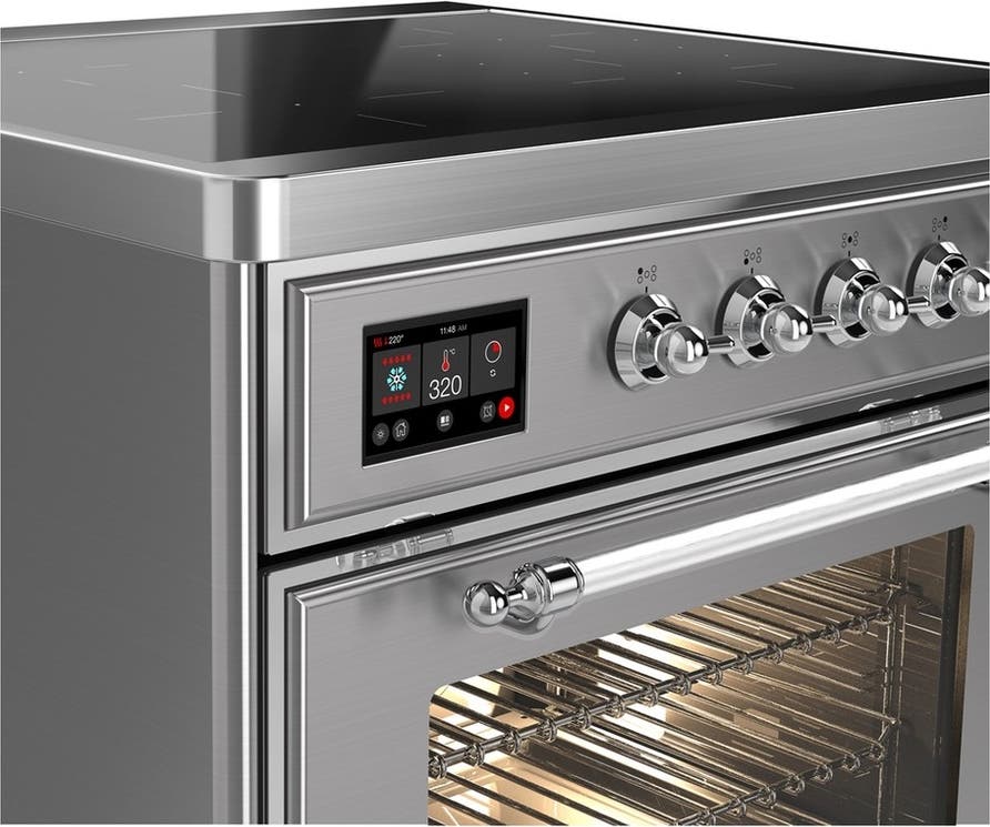 Ilve UMIB30NR3SSC Stainless Steel With Chrome Trim