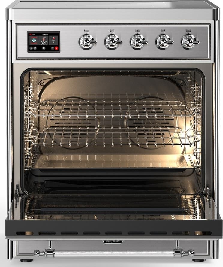 Ilve UMIB30NR3SSC Stainless Steel With Chrome Trim