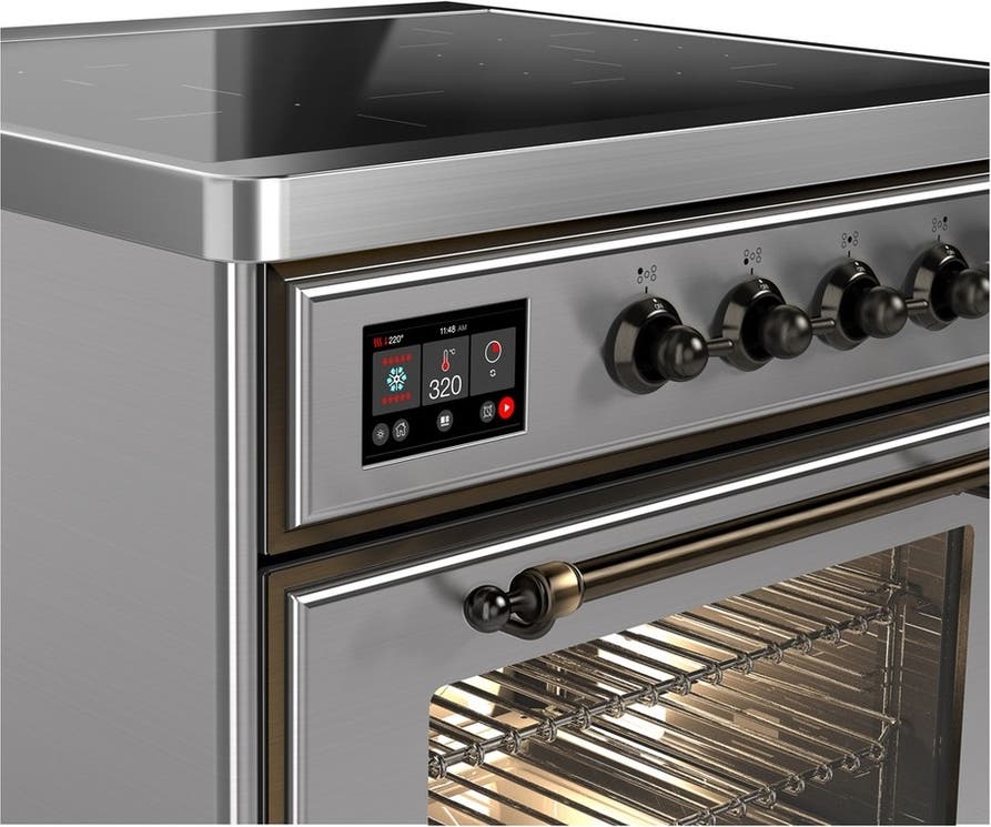 Ilve UMIB30NR3SSB Stainless Steel With Burnished Trim