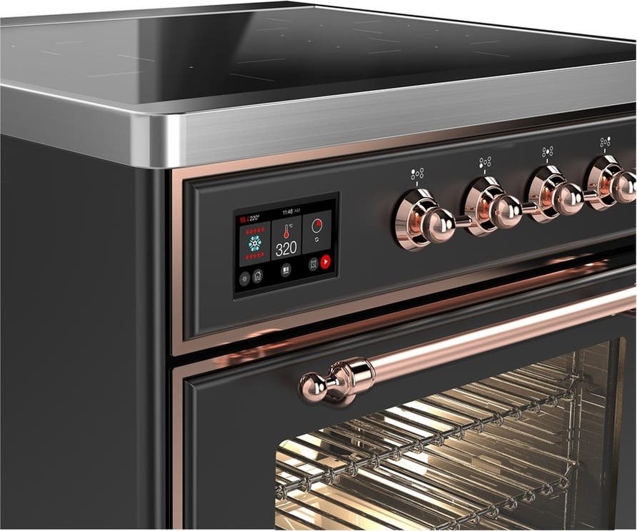 Ilve UMIB30NR3MGP Matte Graphite With Copper Trim
