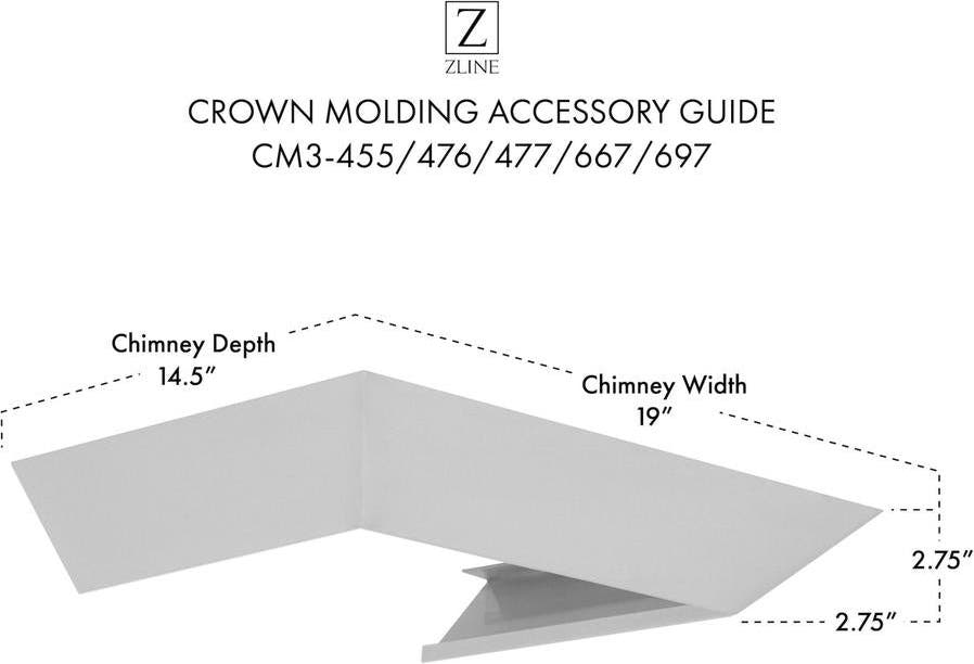 Zline CM3455476477667697 Brushed 430 Stainless Steel