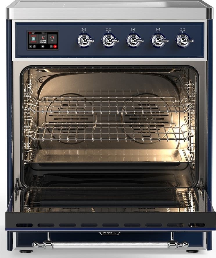 Ilve UMIB30NR3MBC Midnight Blue With Chrome Trim