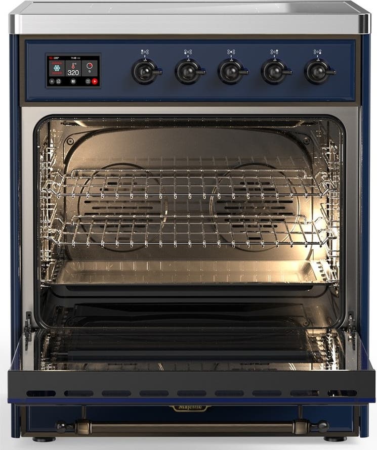 Ilve UMIB30NR3MBB Midnight Blue With Burnished Trim