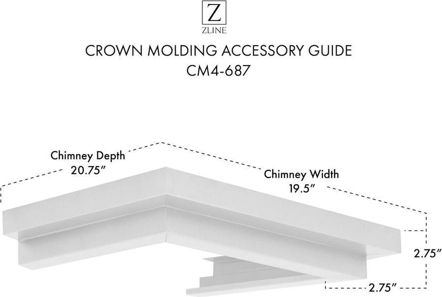 Zline CM4687 Brushed 430 Stainless Steel