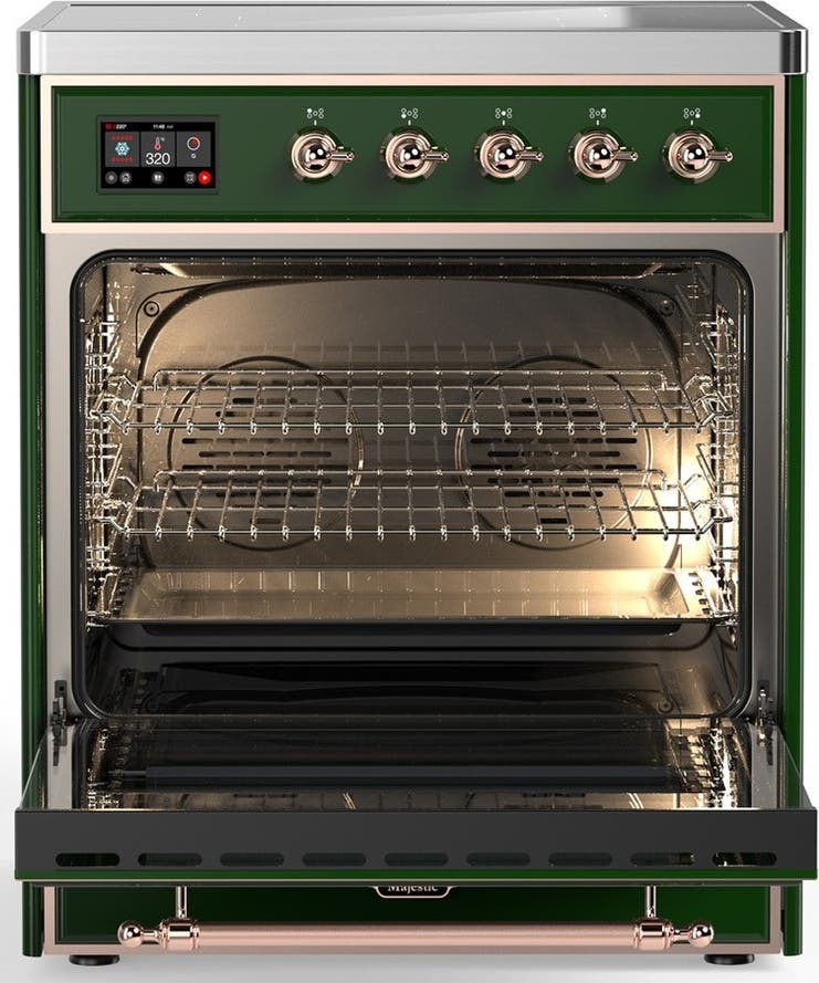 Ilve UMIB30NR3EGP Emerald Green With Copper Trim
