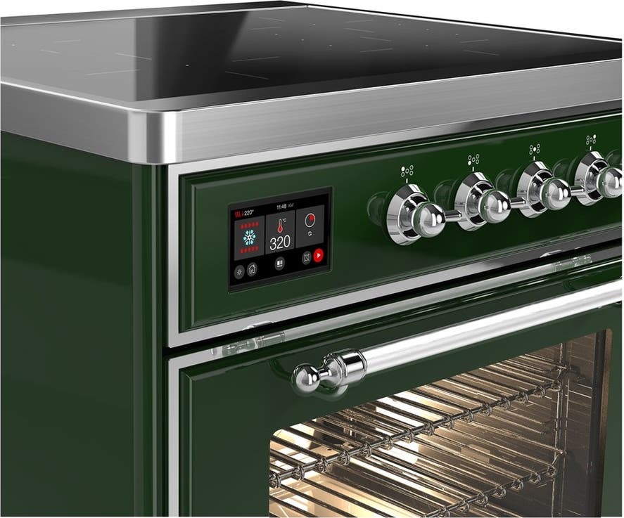 Ilve UMIB30NR3EGC Emerald Green With Chrome Trim