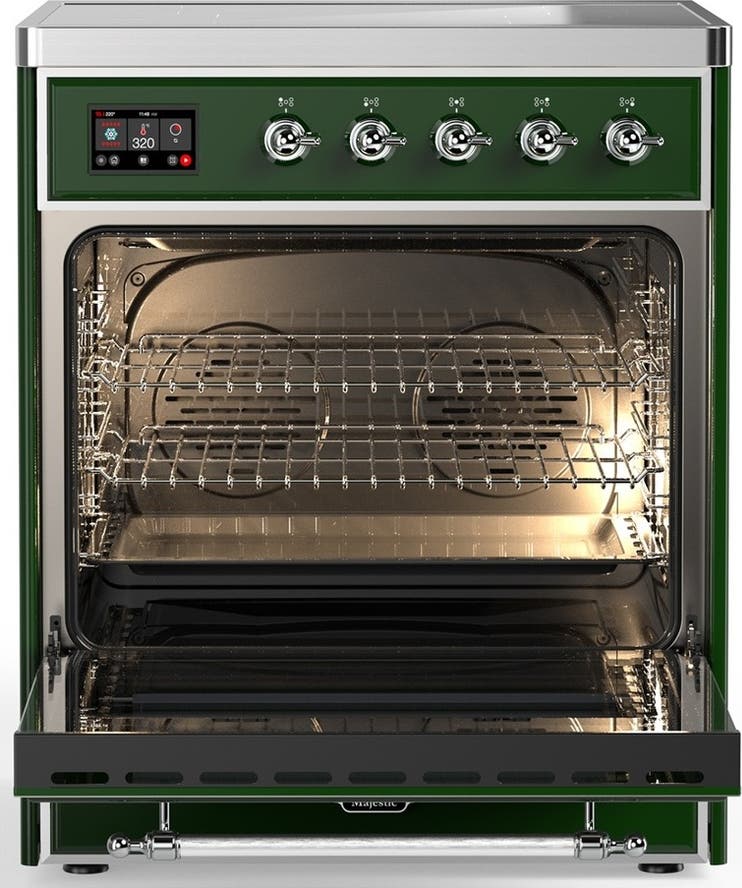 Ilve UMIB30NR3EGC Emerald Green With Chrome Trim