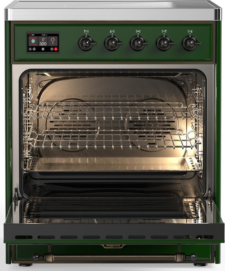 Ilve UMIB30NR3EGB Emerald Green With Burnished Trim