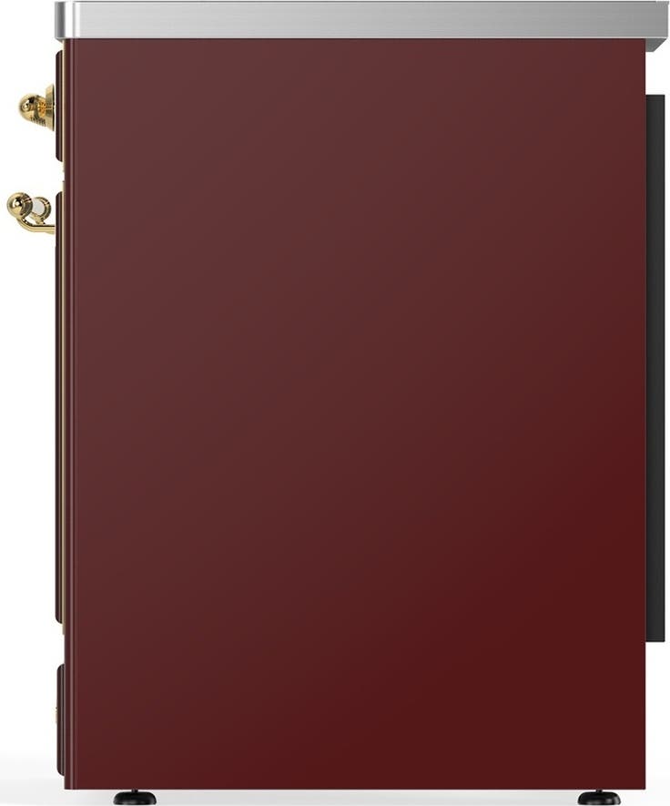 Ilve UMIB30NR3BUG Burgundy With Brass Trim