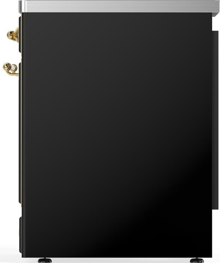 Ilve UMIB30NR3BKG Glossy Black With Brass Trim