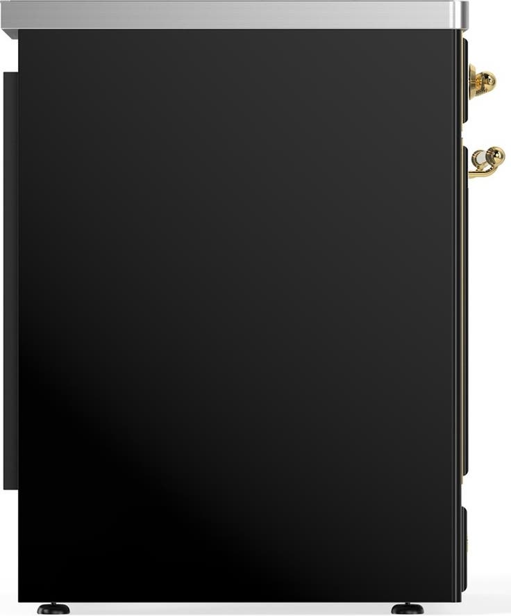 Ilve UMIB30NR3BKG Glossy Black With Brass Trim